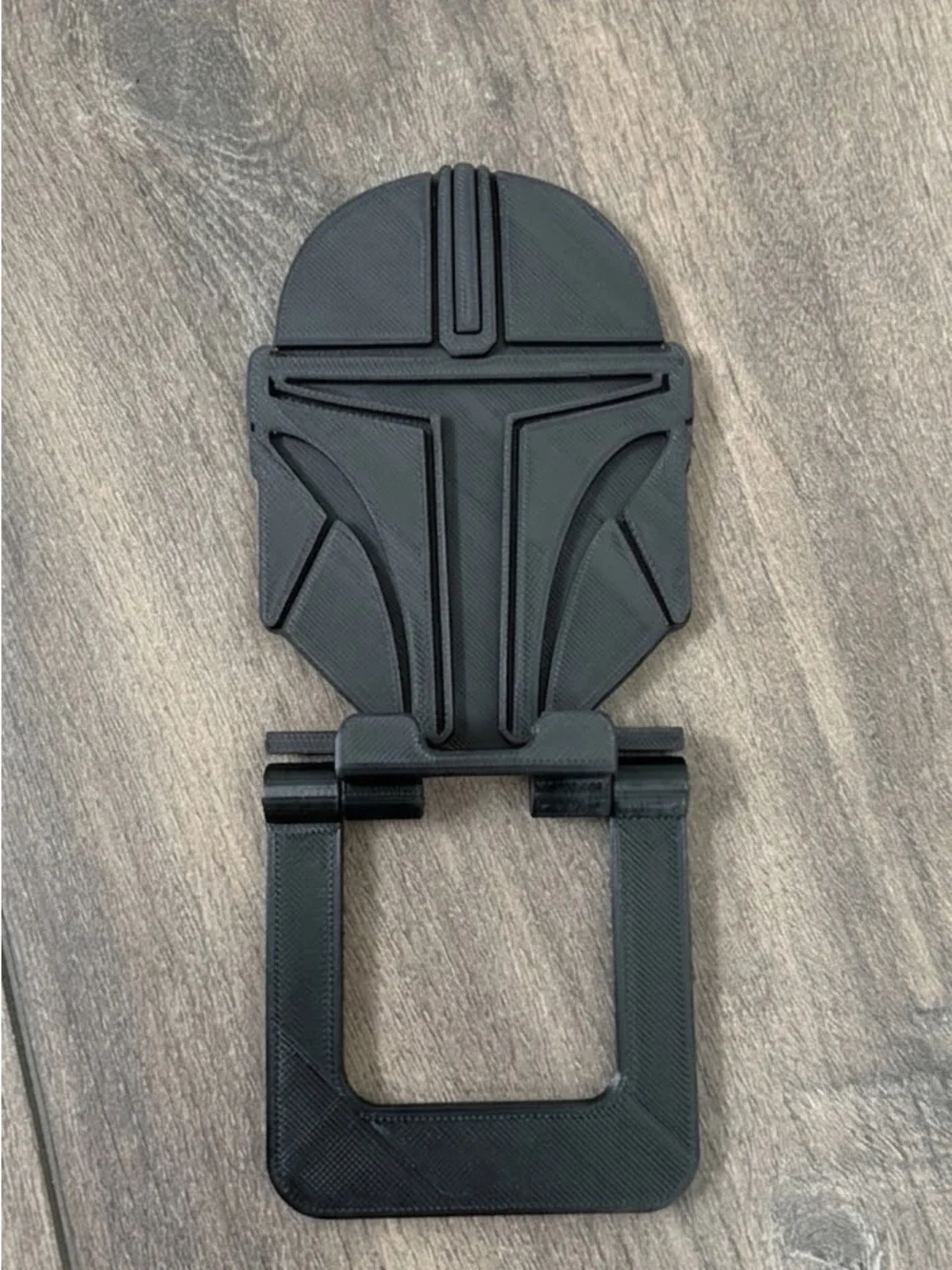 Mandalorian Black Phone Stand Holder